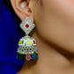 Ysora Bond Traditional Kundan Stone Jhumka Earrings