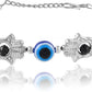 Ysora Bond Pack of 2 Black Beads Evil Eye Nazariya Anklet / Bracelet