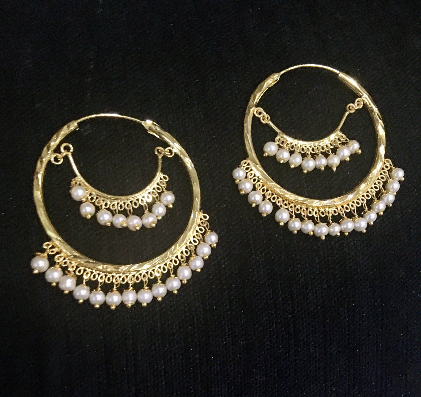 Ysora Bond Korean Oval Pearl Hoop & Stud Earrings