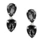Ysora Bond Double Layer Black AD Crystal Necklace Set